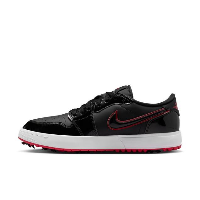Air Jordan 1 Low G Spiked Golf Shoe - Black/Red | JORDAN | Golf
