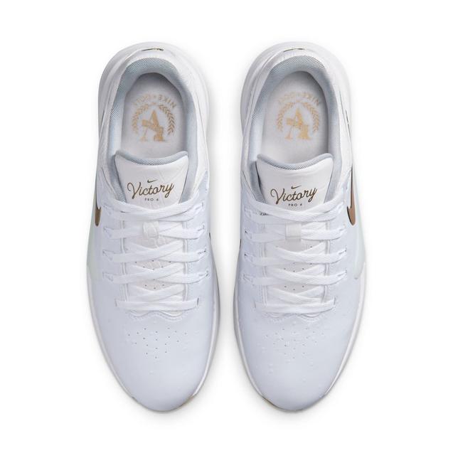 Victory Pro 4 Players NRG Spiked Golf Shoe - White/Gold | NIKE