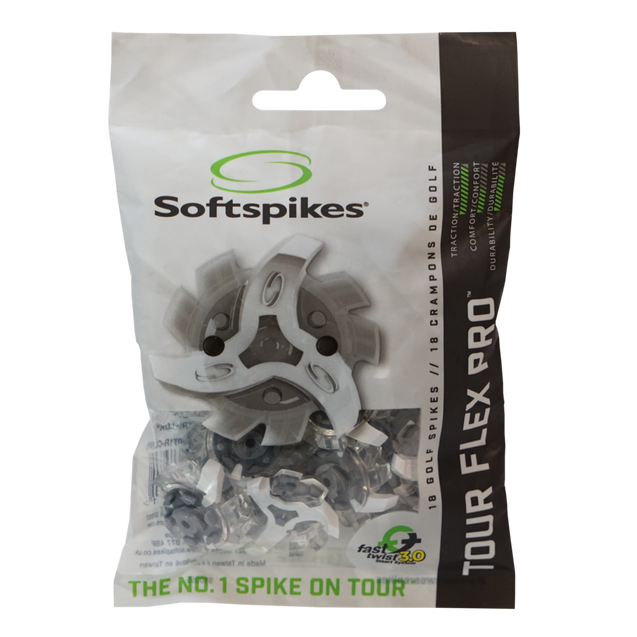 Crampons Tour Flex Pro 18 Pack - Fast Twist 3.0 - Transparent/Blanc SOFTSPIKES