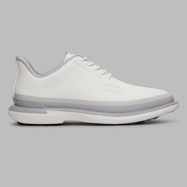 Men's Gallivan2r Tuxedo Stripe Spikeless Golf Shoe - White/Grey G/FORE