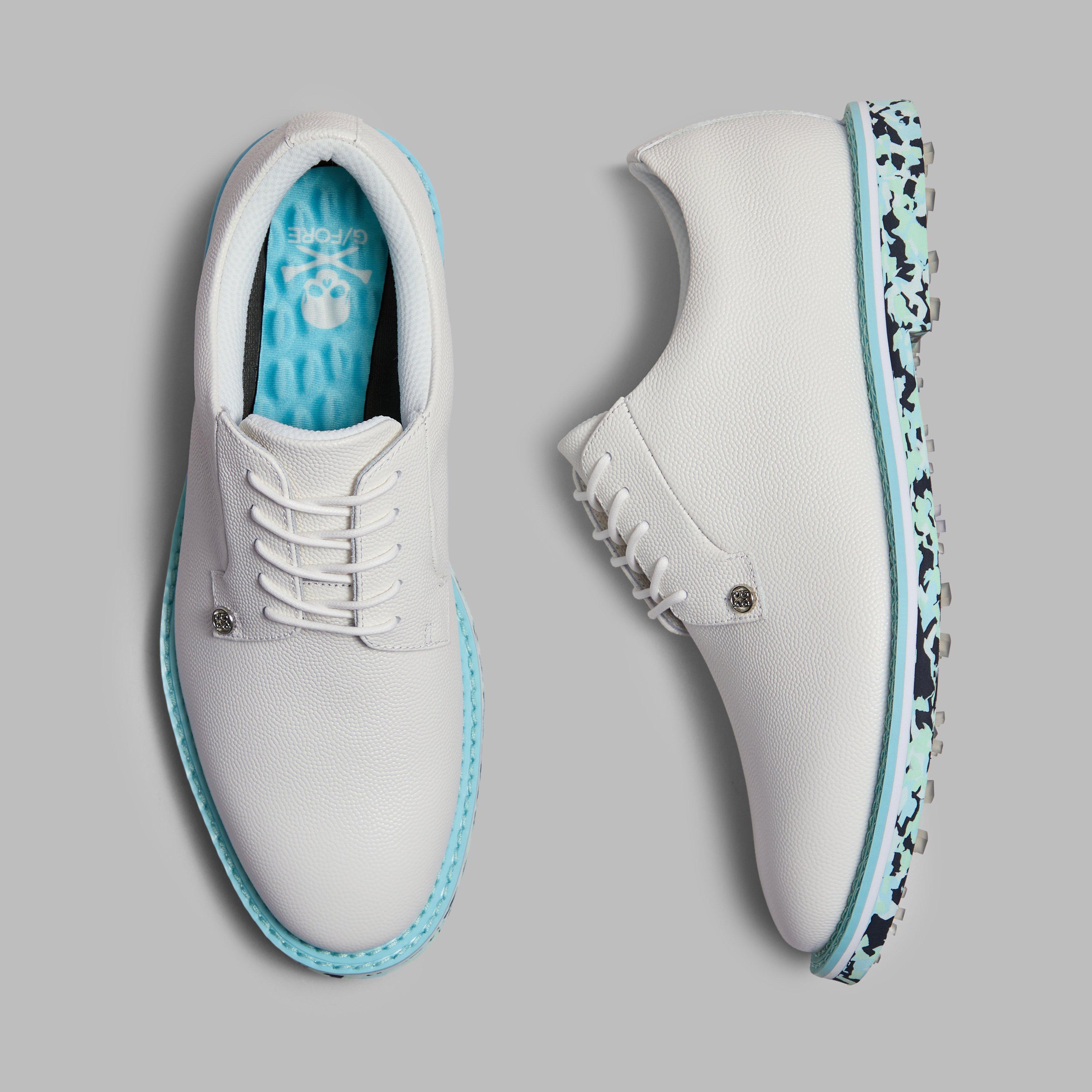 Men's Gallivanter Camo Spikeless Golf Shoe - White/Blue