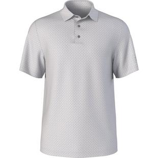 Polo &agrave; manches courtes Essential &agrave; motif g&eacute;om&eacute;trique pour hommes PGA TOUR