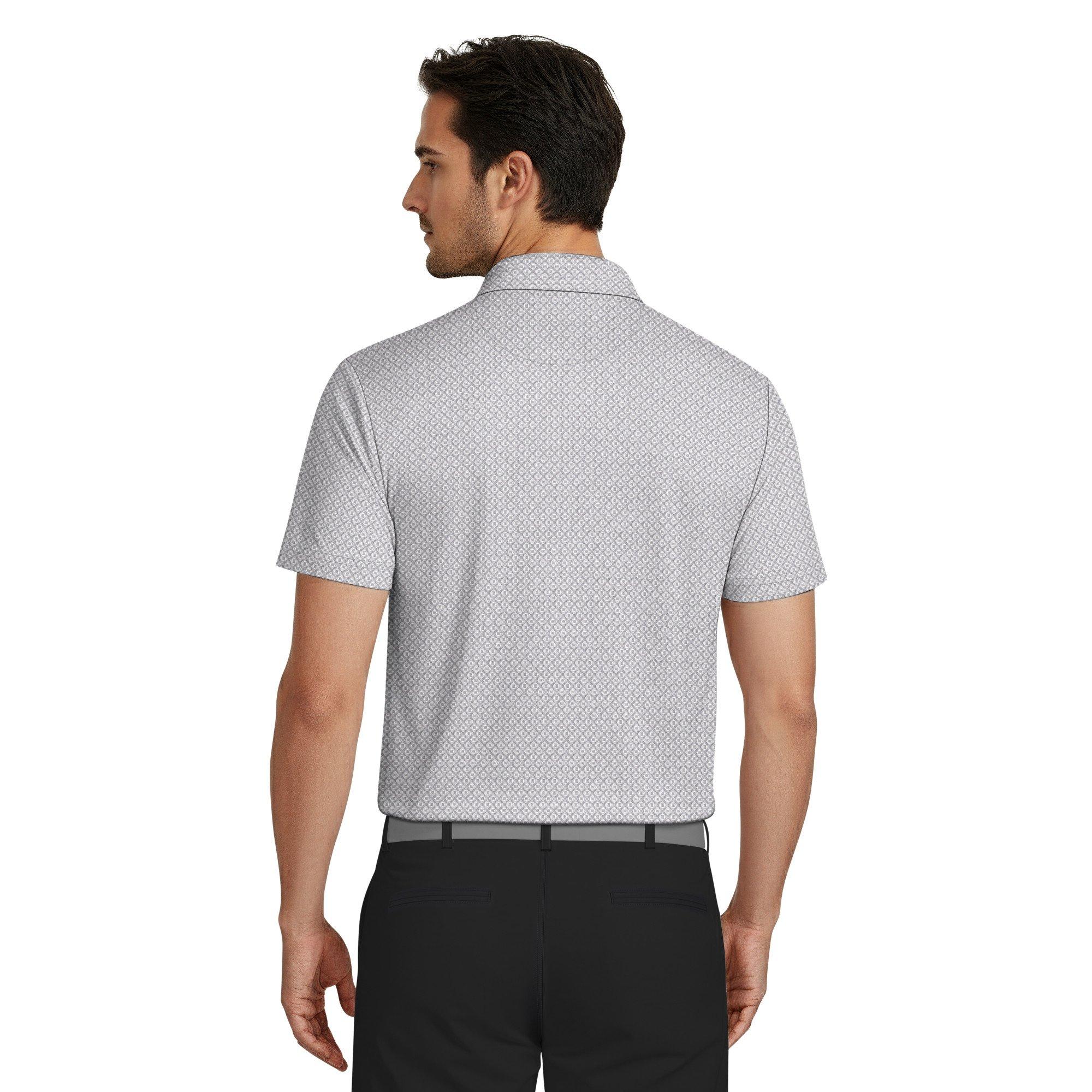 Men's Essential Geo Printed Short Sleeve Polo