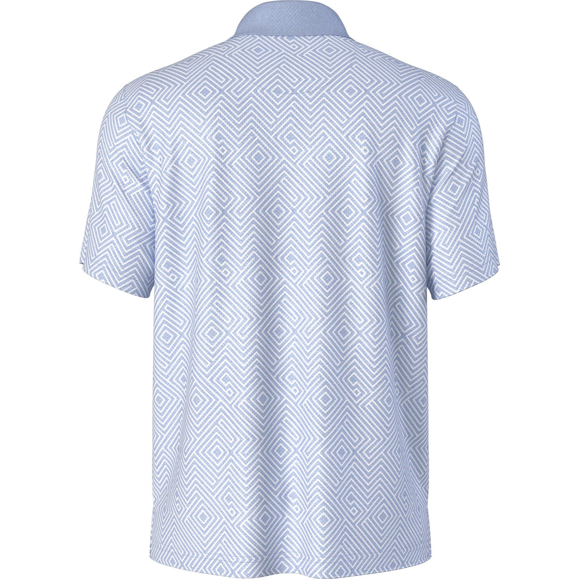 Men's Linear Jaspe Printed Short Sleeve Polo