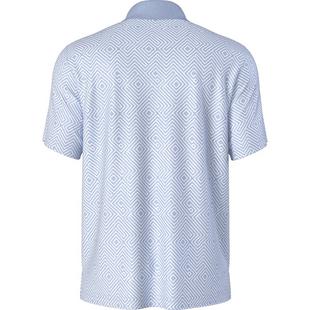 Polo &agrave; manches courtes &agrave; imprim&eacute; lin&eacute;aire Jaspe pour hommes PGA TOUR