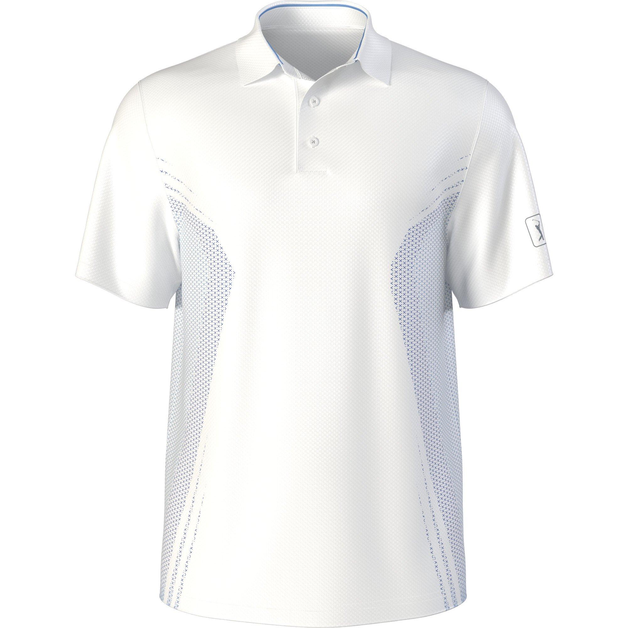 Men's Faux Seamless Mapped Short Sleeve Polo