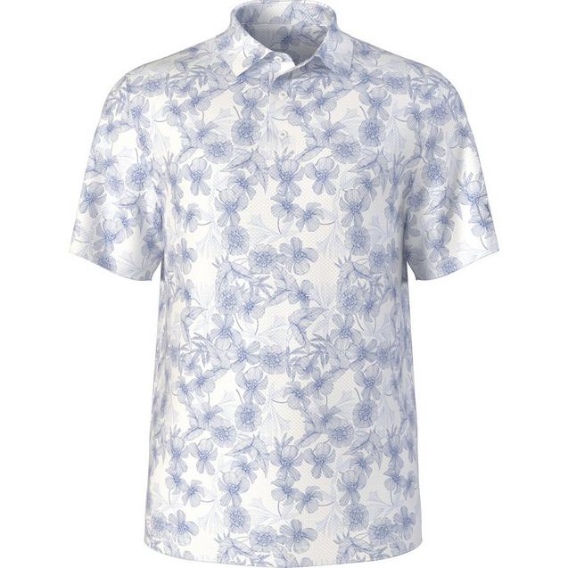 Men's Linear Botanical Printed Short Sleeve Polo PGA TOUR