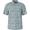BLEU | Polo &agrave; manches courtes avec motif floral abstrait int&eacute;gral pour hommes