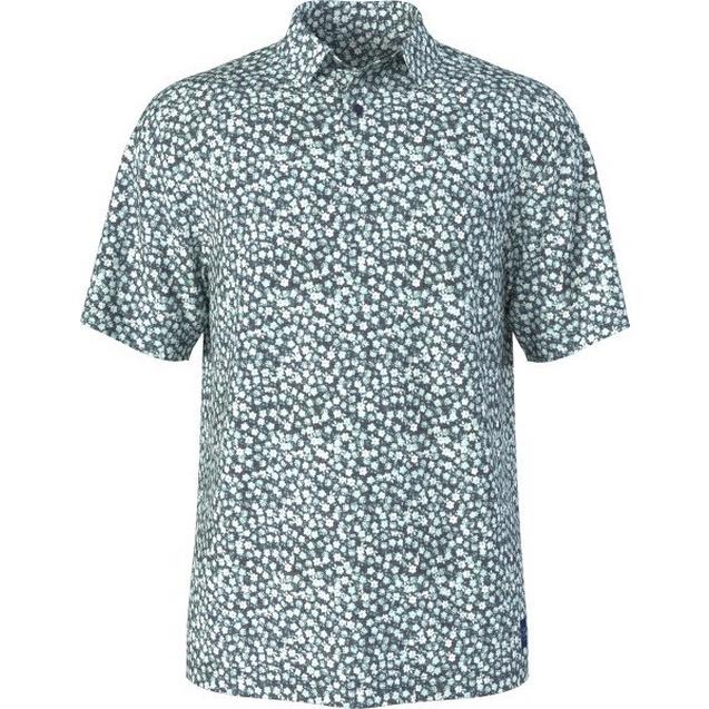 Men's All Over Abstract Floral Short Sleeve Polo PGA TOUR