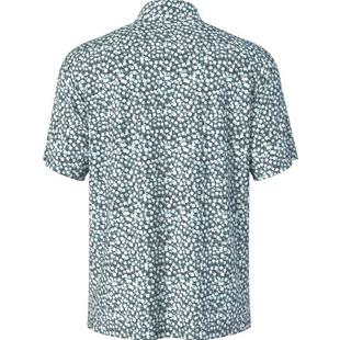 Polo &agrave; manches courtes avec motif floral abstrait int&eacute;gral pour hommes PGA TOUR