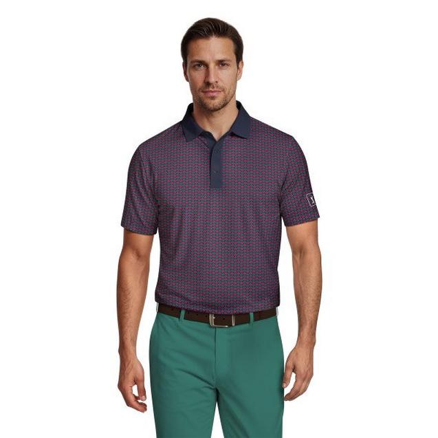 Men's Azalea Geo Printed Short Sleeve Polo | PGA TOUR | Shirts