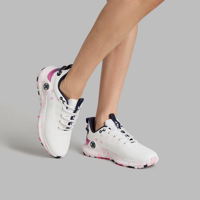 Women's MG4+ O2 Spikeless Golf Shoe - White/Pink | G/FORE | Golf