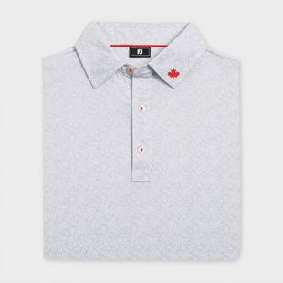 Men's 26 Leaf Print Short Sleeve Polo FOOTJOY