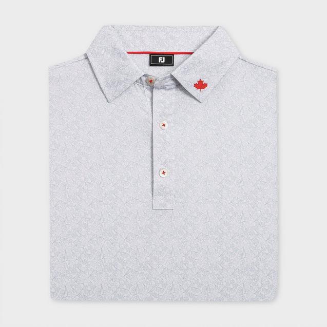 Men's 26 Leaf Print Short Sleeve Polo FOOTJOY