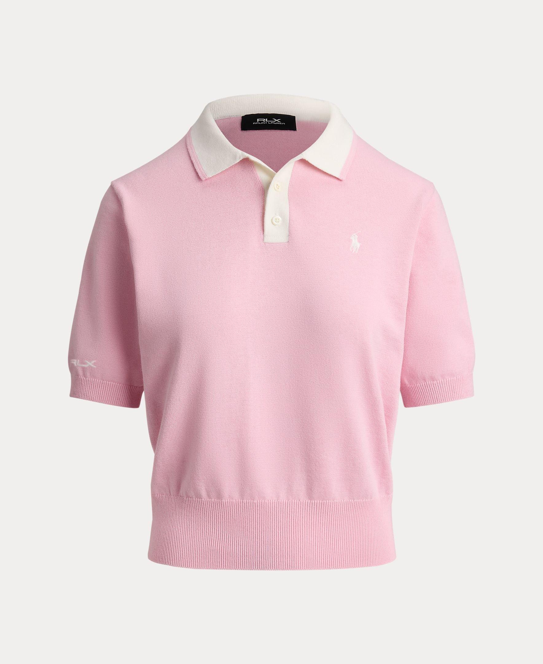 Women's 3 Button Short Sleeve Polo Sweater