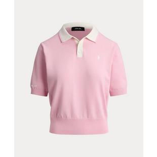 Women's 3 Button Short Sleeve Polo Sweater RLX