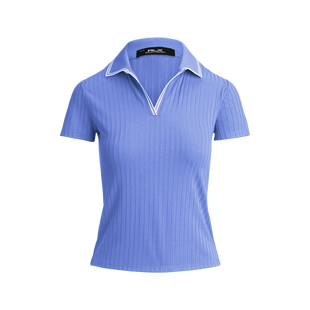 Women's Rib Knit Short Sleeve Polo RLX