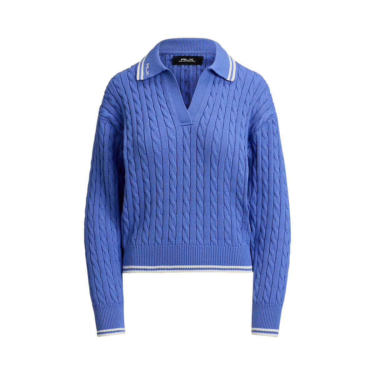 Women's Cable Knit Collared Sweater