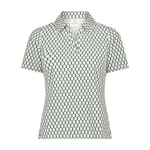 Women's Printed Slim Fit Short Sleeve Polo PRO SHOP