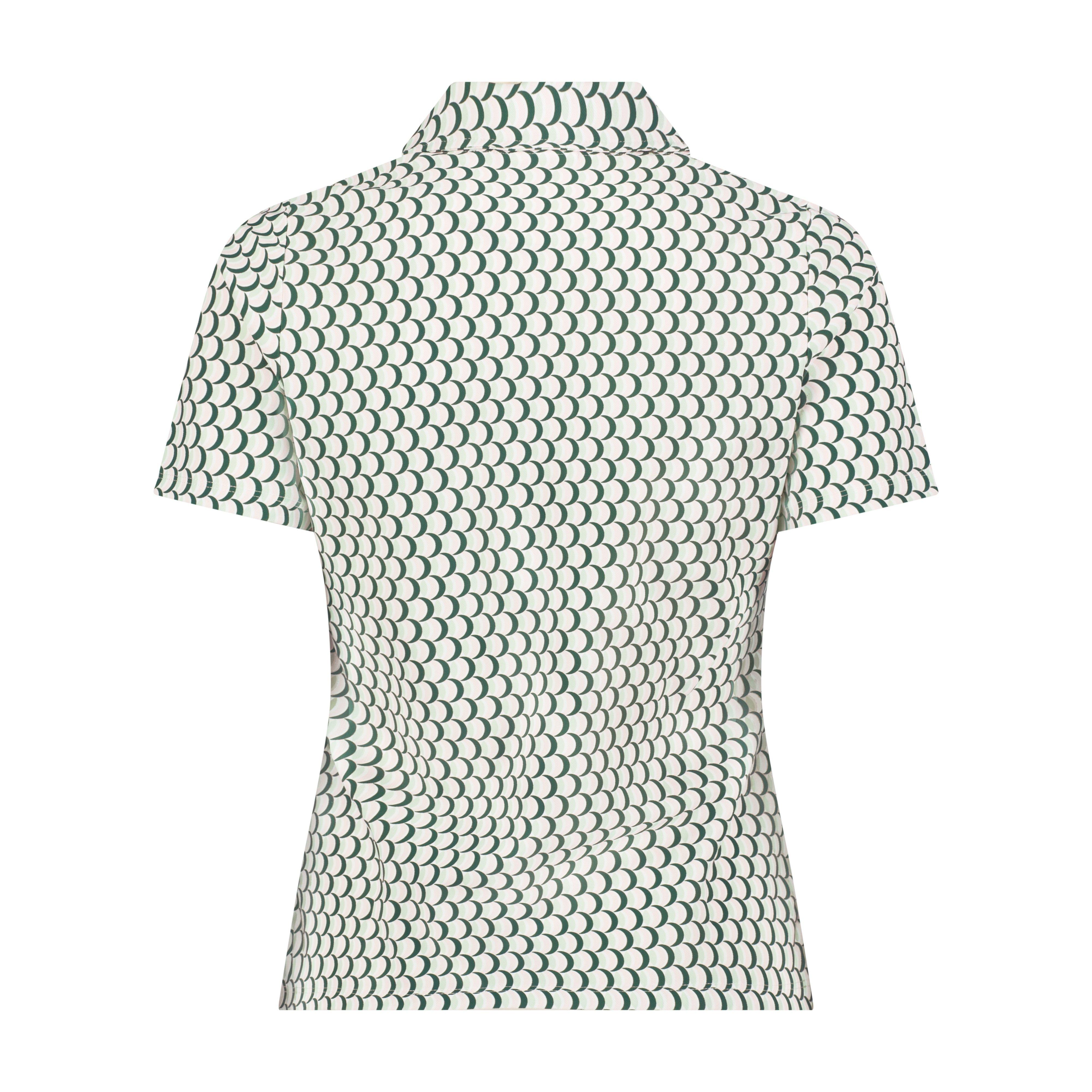 Women's Printed Slim Fit Short Sleeve Polo