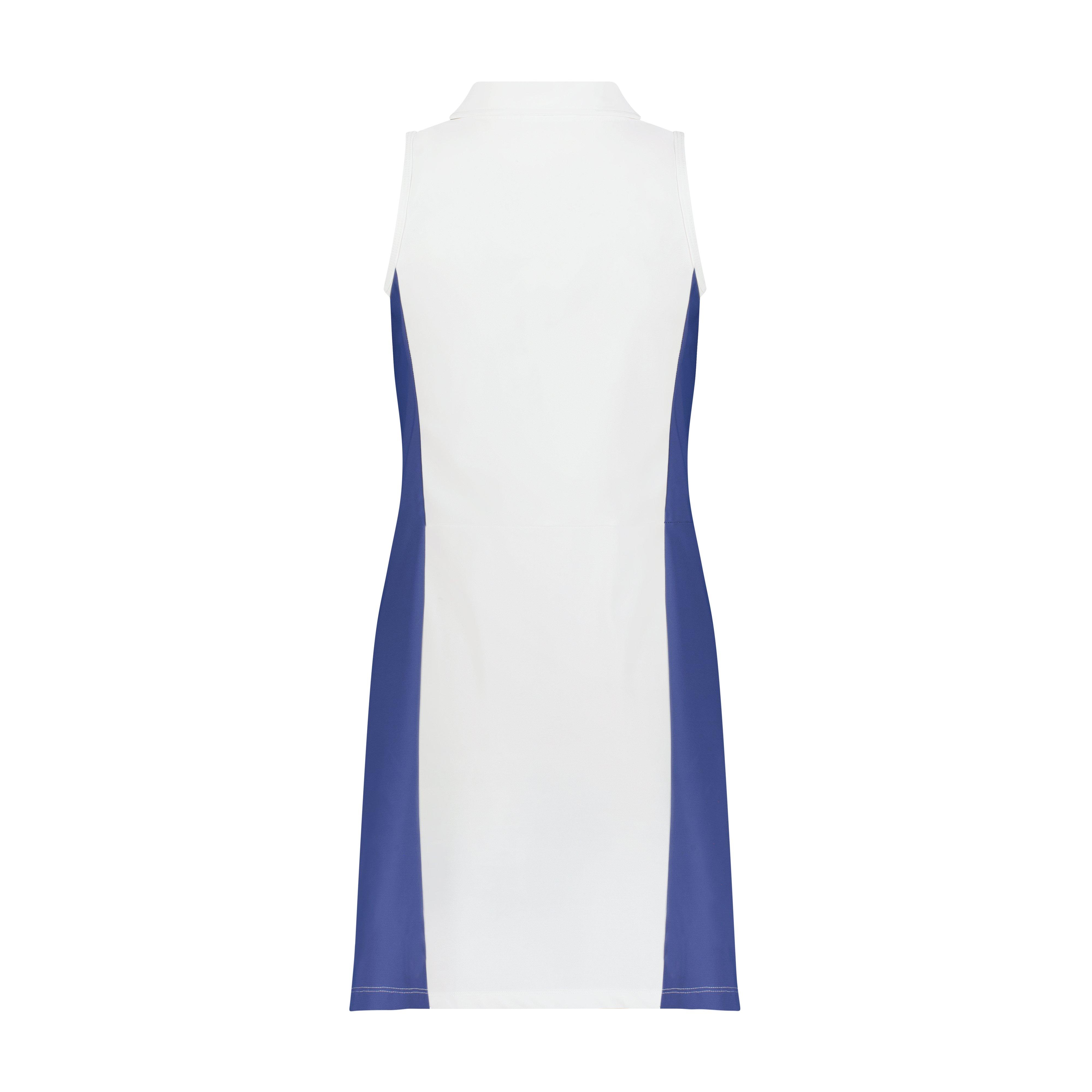 Women's Button Front Polo Sleeveless Dress