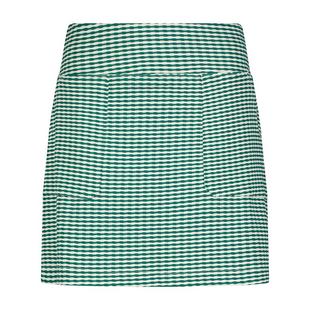 Jupe-short trap&egrave;ze &agrave; carreaux avec poches plaqu&eacute;es pour femmes PRO SHOP