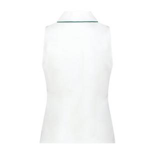 Women's Solid Fitted Sleeveless Polo PRO SHOP