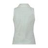 Women's Printed Fitted Sleeveless Polo