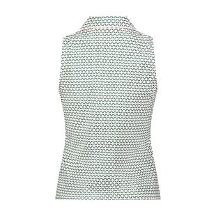 Women's Printed Fitted Sleeveless Polo PRO SHOP