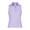 MAUVE | Polo sans manches ajust&eacute; et uni pour femmes