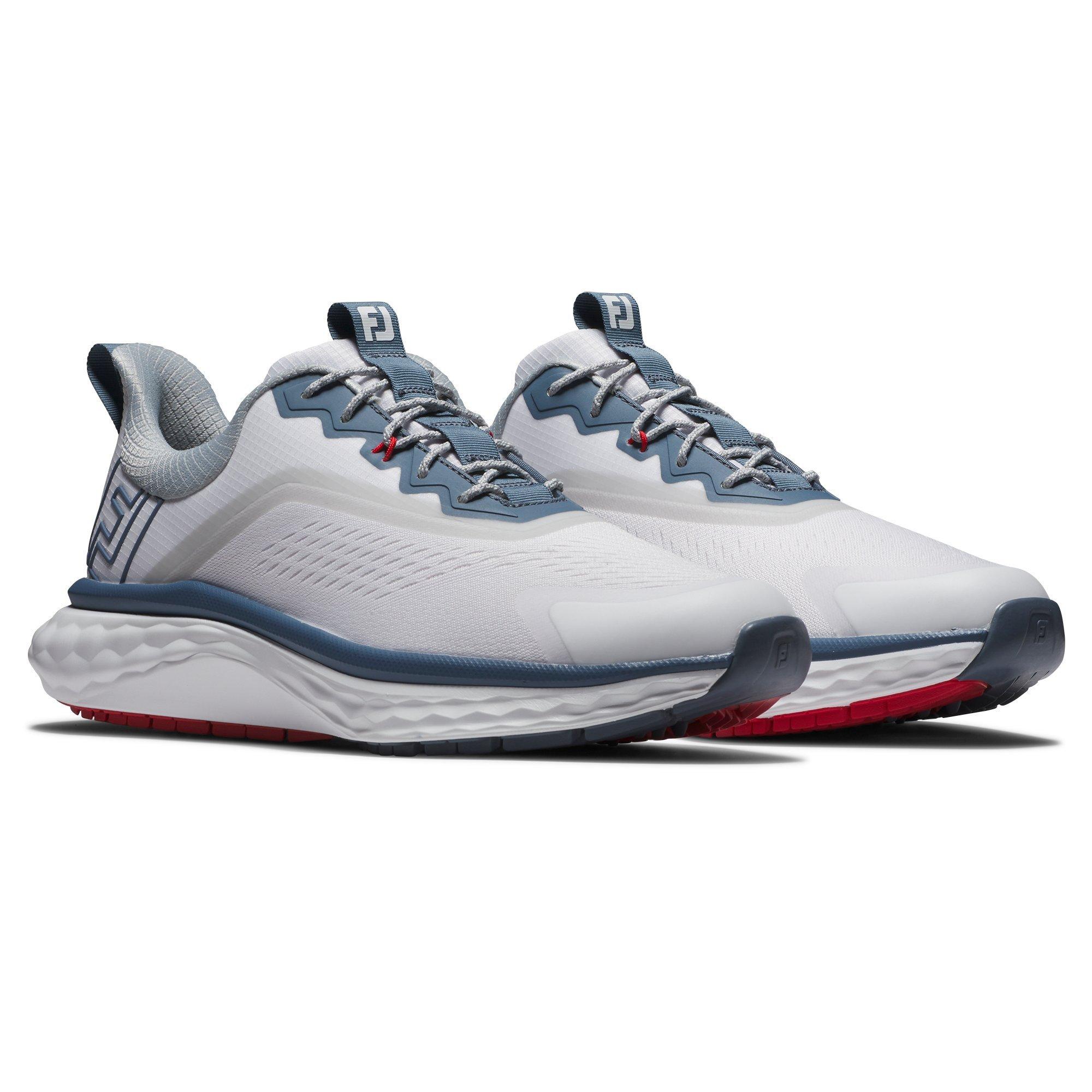 Prior Generation - Men's Quantum Spikeless Golf Shoe White/Blue/Red