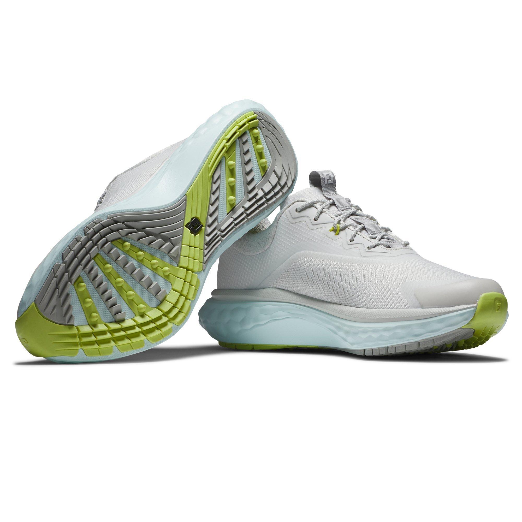 Prior Generation - Women's Quantum Spikeless Golf Shoe - White/Grey/Blue