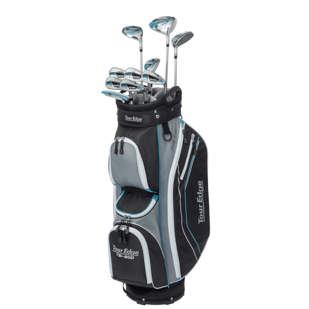 Ensemble complet TE-200 Lady Edge SHORT pour femmes avec tiges en graphite et sac pour chariot TOUR EDGE