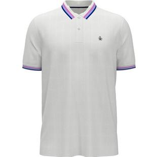 Men's Performance Ribbed Blocking Short Sleeve Polo ORIGINAL PENGUIN GOLF