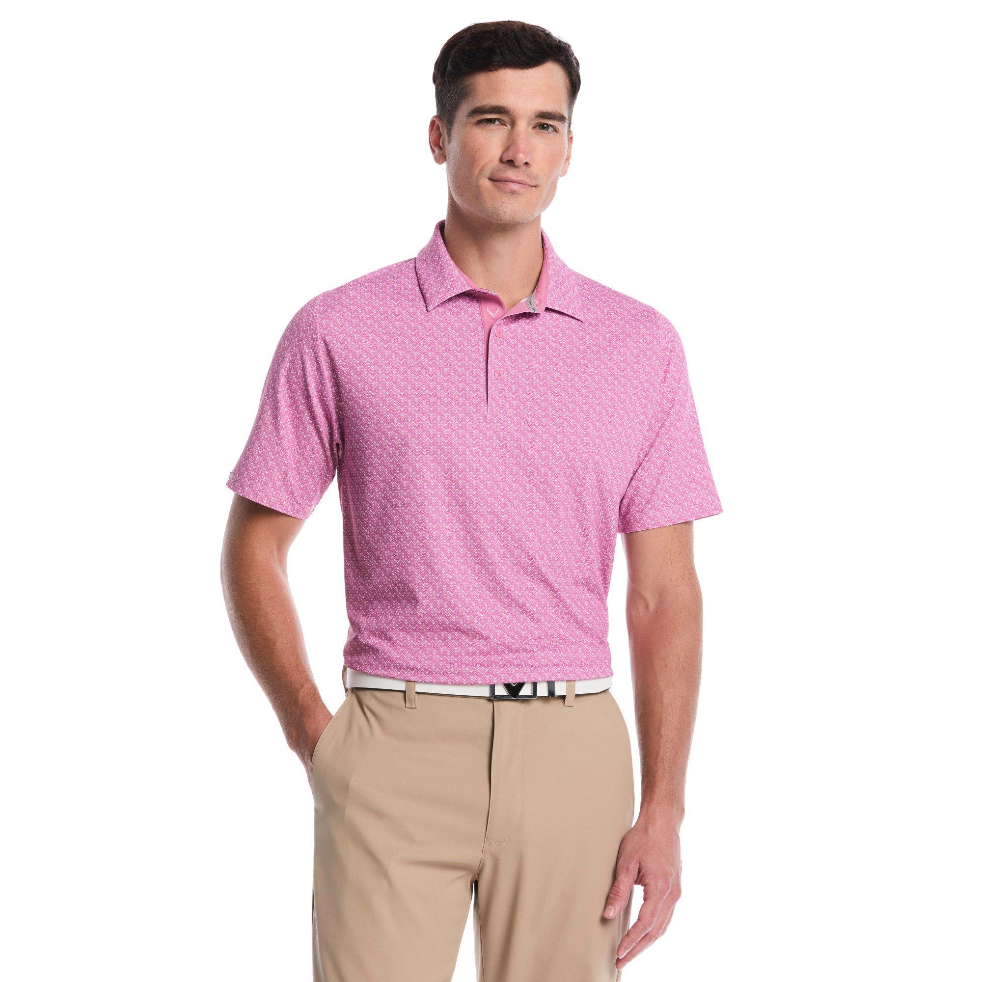 Men's Timeless Chev Print Short Sleeve Polo