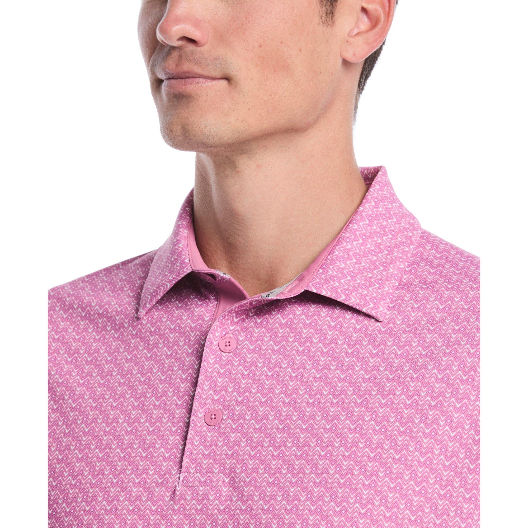 Men's Timeless Chev Print Short Sleeve Polo
