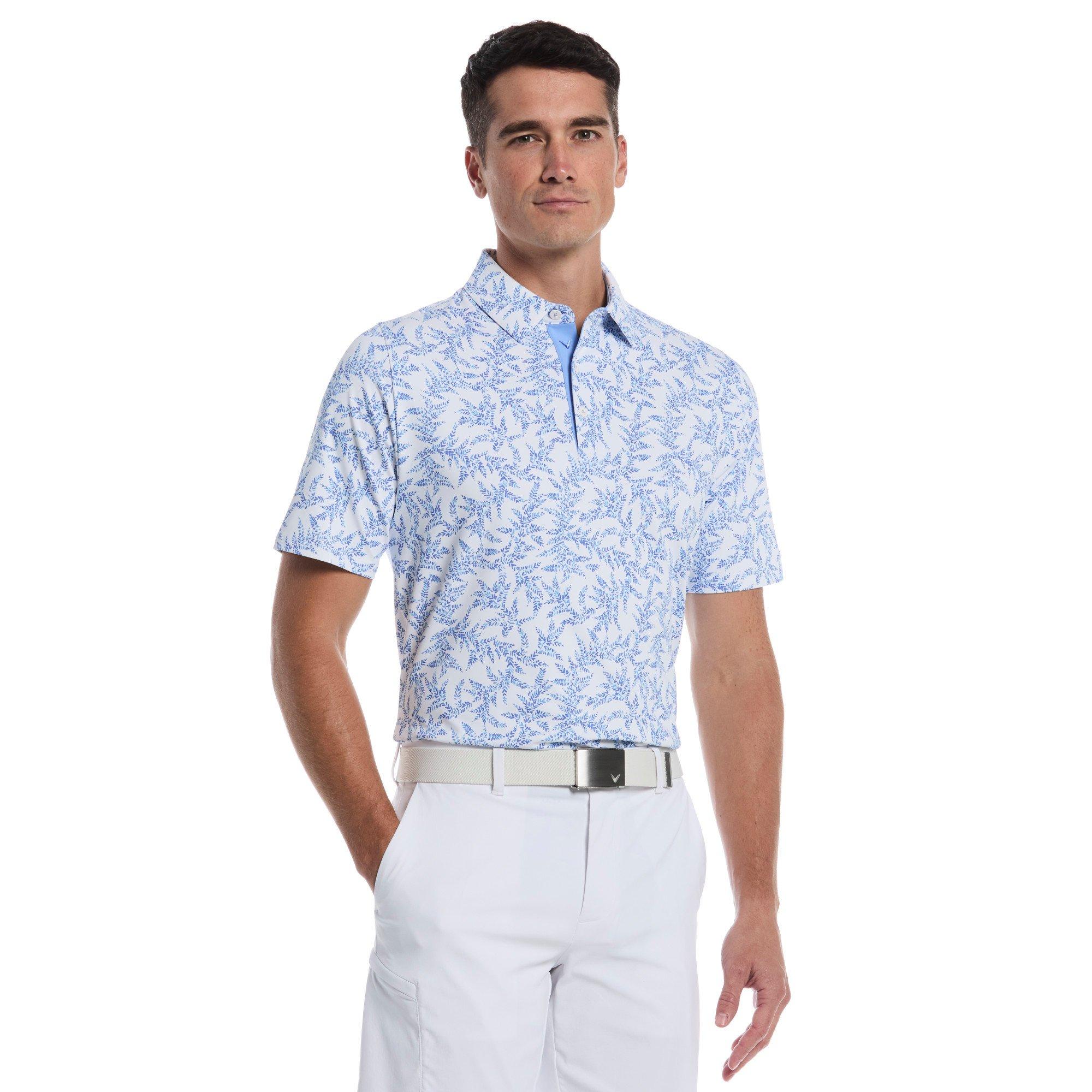 Men's Chev Botanical Print Short Sleeve Polo