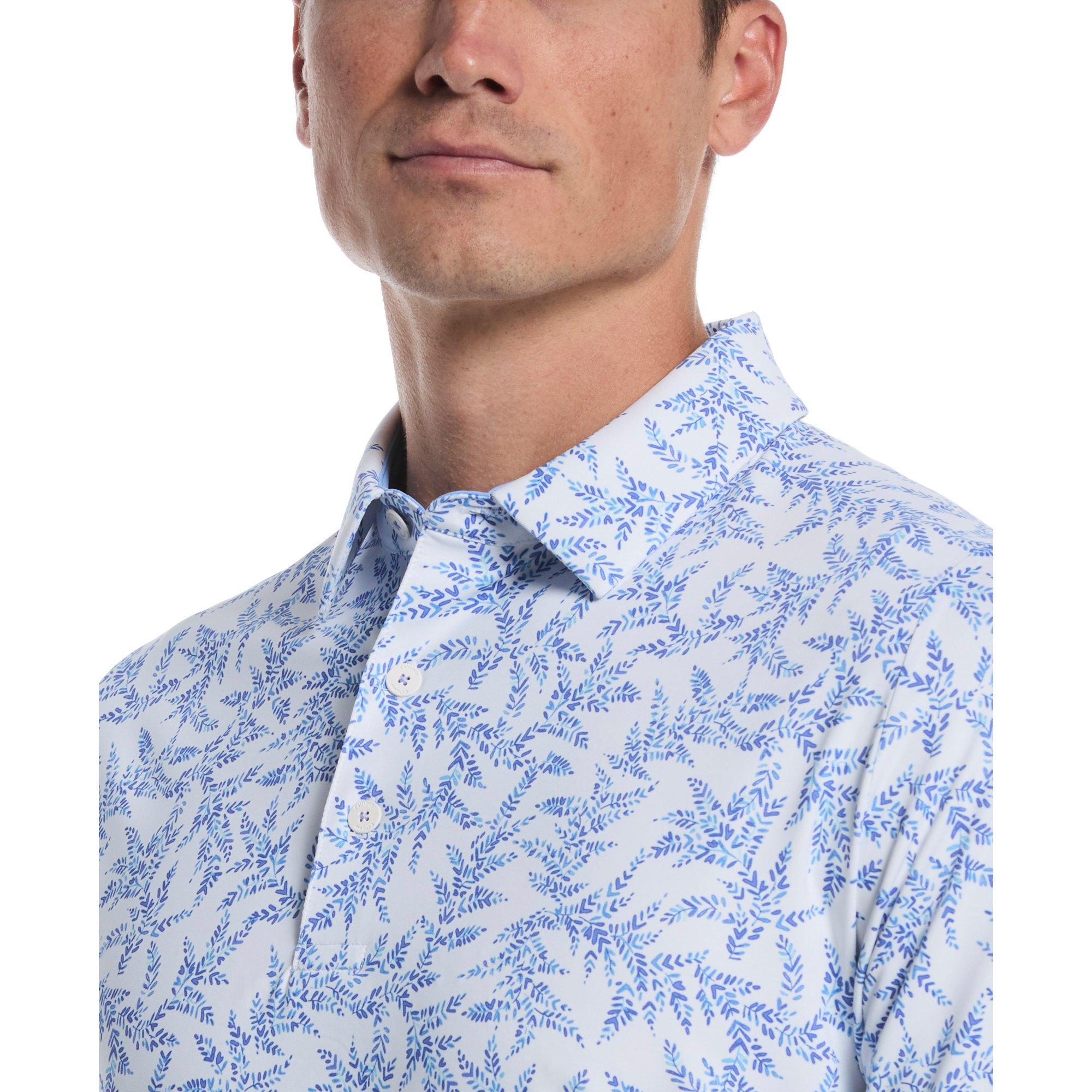 Men's Chev Botanical Print Short Sleeve Polo