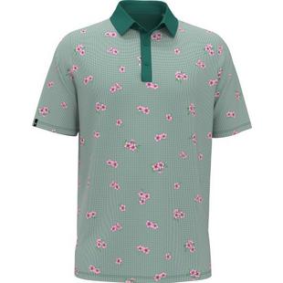 Men's Azalea Gingham Print Short Sleeve Polo CALLAWAY