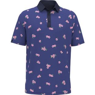 Men's Azalea Gingham Print Short Sleeve Polo CALLAWAY