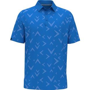 Men's Textured Chev Print Short Sleeve Polo CALLAWAY
