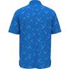 Men's Textured Chev Print Short Sleeve Polo