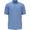 BLEU | Polo &agrave; manches courtes chin&eacute; &agrave; imprim&eacute; Geo pour hommes