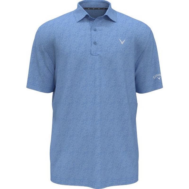Men's Printed Heather Geo Short Sleeve Polo