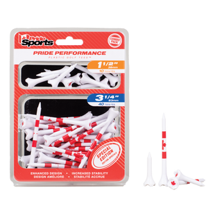 Paquet de t&eacute;s Evolution Combo (40 t&eacute;s de 3,25 po) et (10 t&eacute;s de 1,5 po) - Canadian Flag PRIDE SPORTS