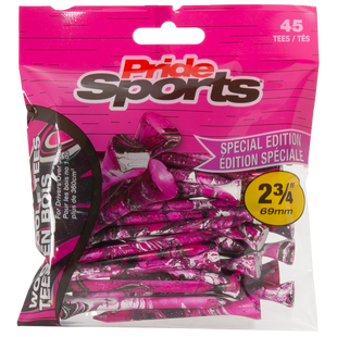 T&eacute;s Paint Splatter 2 3/4 po - Paquet de 45 PRIDE SPORTS