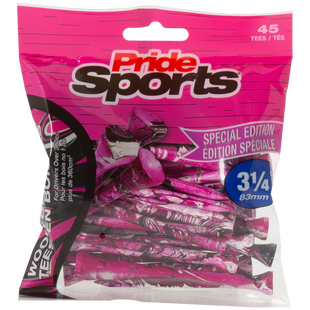 T&eacute;s Paint Splatter 3 1/4 po - Paquet de 45 PRIDE SPORTS