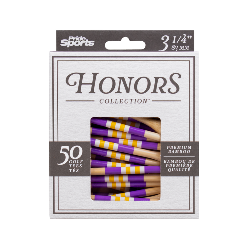 Bamboo 3 1/4 Inch Tees - Honors Collection - 50 Count