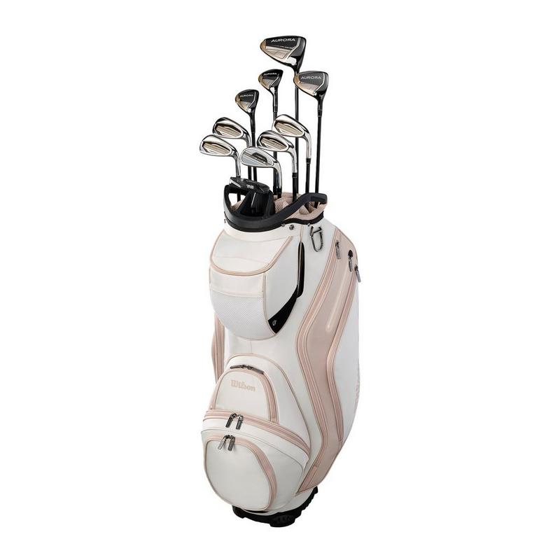 Women's Aurora 10-Piece Cart Bag Package Set with Graphite Shafts