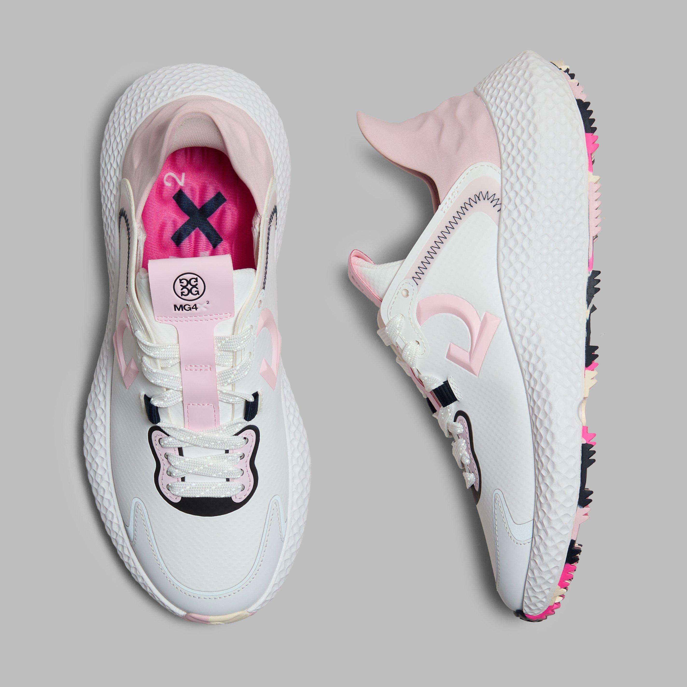 Women's MG4X2 Spikeless Golf Shoe - White/Pink